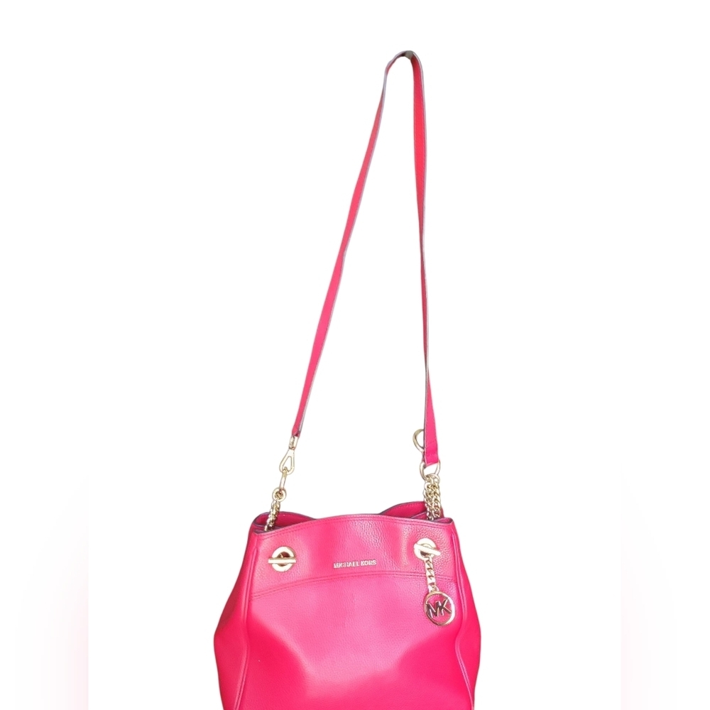 Michael Kors Red Leather Shoulder Bag Cross Body